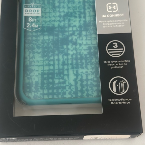 Under Armour UA Verge Hard Case for iPhone X & iPhone Xs Ink Spot Teal/Sky Blue - Picture 2 of 8